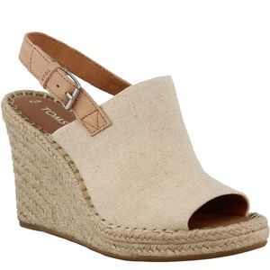 TOMS Monica Espadrille Wedge Sandal US 6.5 New In Box